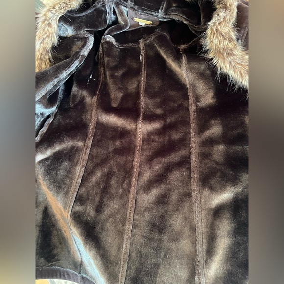Johnson & Murphy Faux Fur Faux Suede Trimmed Women's Coat, size XL, see pics - Picture 6 of 15